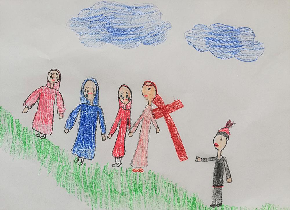 Krížová cesta detí: Stojíme pod tvojím krížom ticho ako myšky