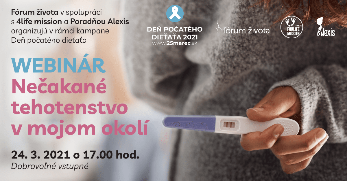 21. ročník kampane Deň počatého dieťaťa vrcholí