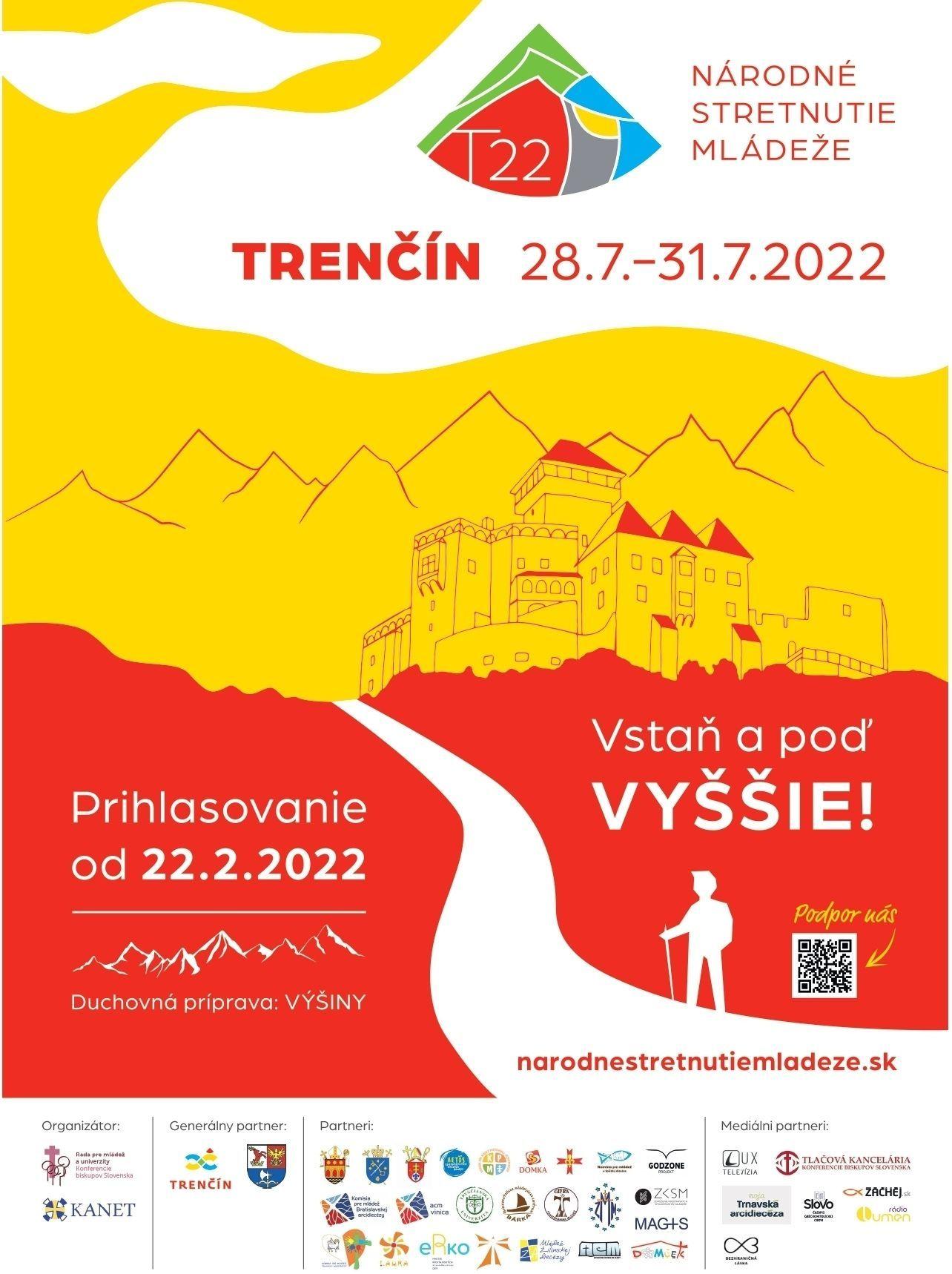 Spúšťa sa prihlasovanie na Národné stretnutie mládeže T22