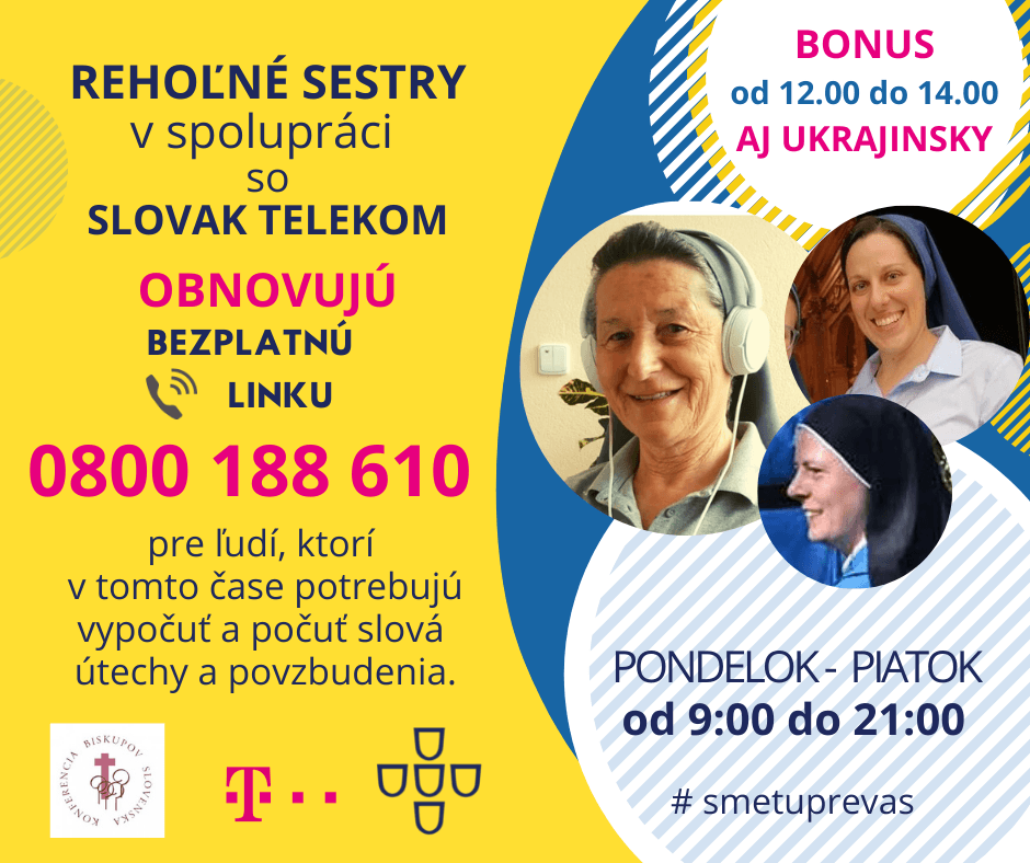 Saleziánka Miroslava Tarajová o Službe ucha: Keď volajú rehoľnej sestre, očakávajú, že sa stretnú s niečím dobrým