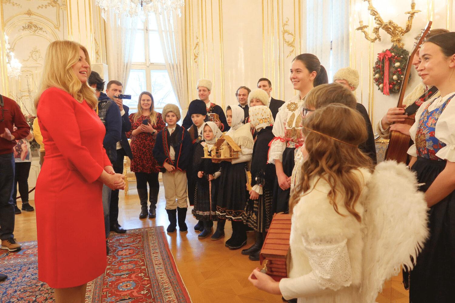 Prezidentka Zuzana Čaputová prijala koledníkov Dobrej noviny