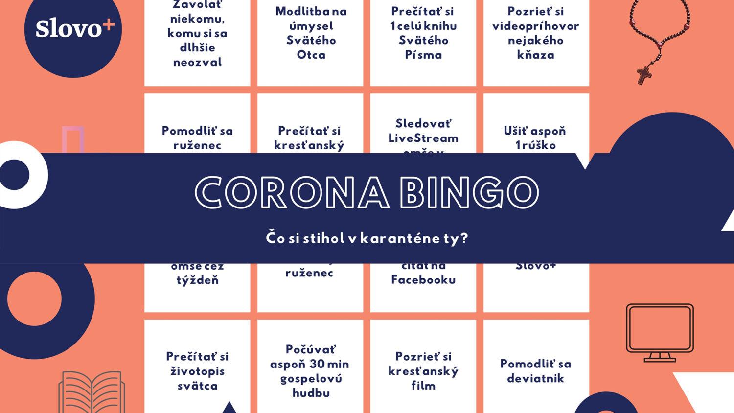 Nudíte sa? A čo tak zahrať si pôstne Corona Bingo?