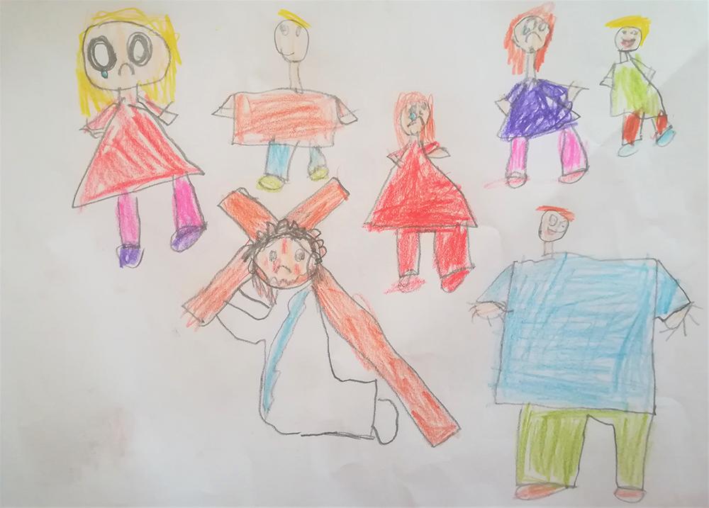 Krížová cesta detí: Stojíme pod tvojím krížom ticho ako myšky