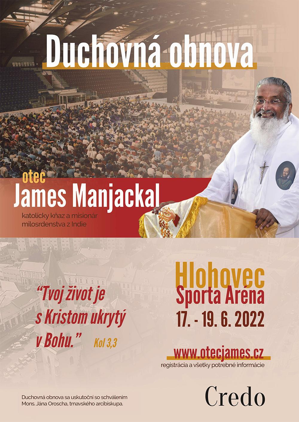V júni prebehnú na Slovensku a v Česku duchovné obnovy s obľúbeným kňazom a misionárom Božieho milosrdenstva P. Jamesom Manjackalom
