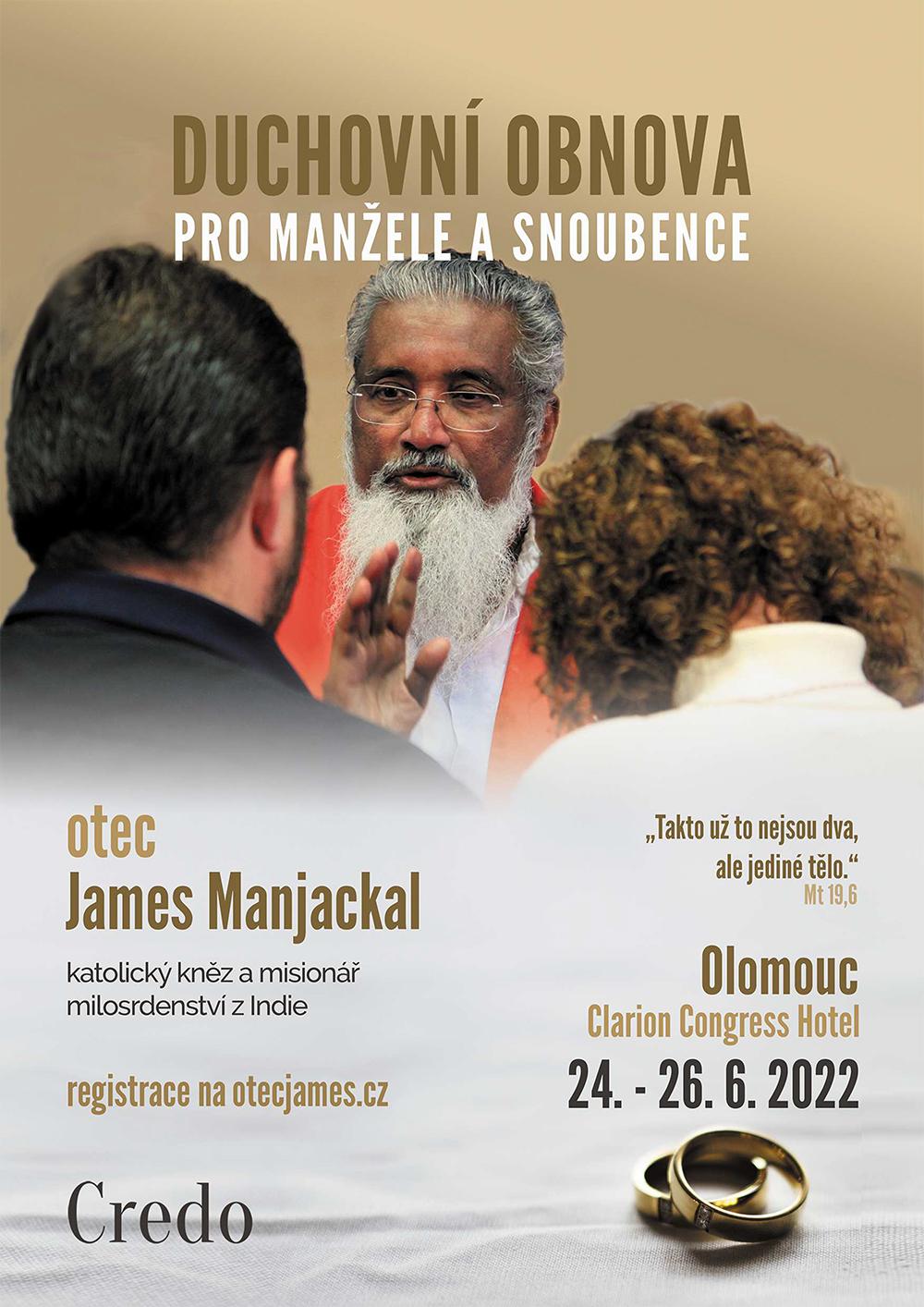 V júni prebehnú na Slovensku a v Česku duchovné obnovy s obľúbeným kňazom a misionárom Božieho milosrdenstva P. Jamesom Manjackalom